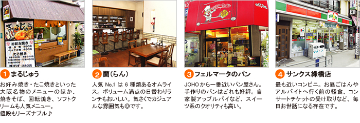 JOHO周辺スポット